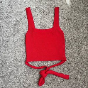 Urban Outfitters Red Crop Top